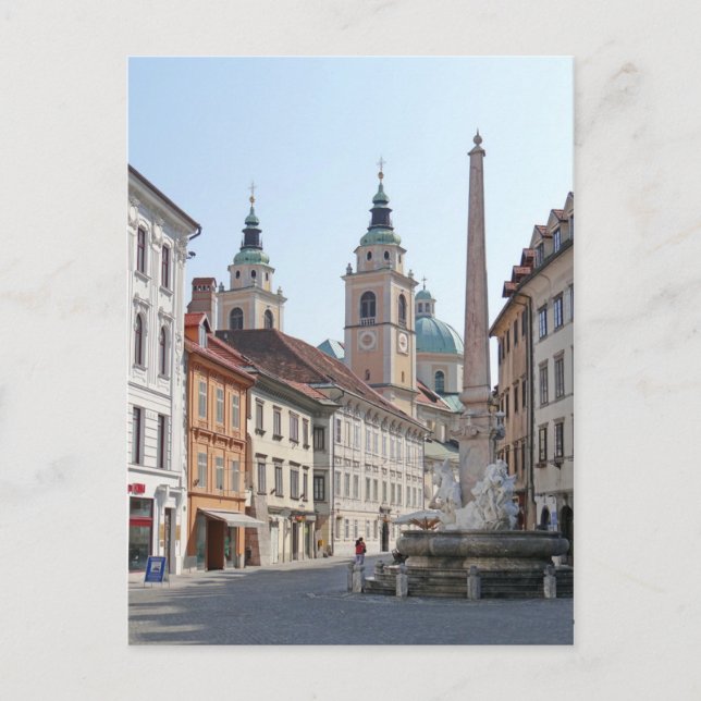 Slovenia - Ljubljana - Carniole Fountain (1751) Postcard (Front)