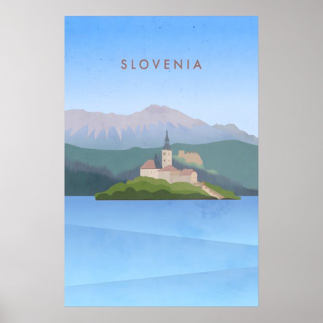 Slovenia Minimal Travel Poster (Front)