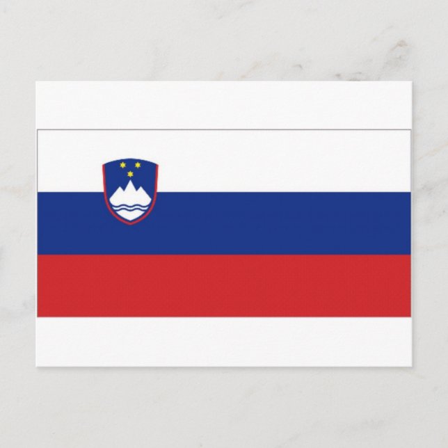 Slovenia National Flag Postcard (Front)