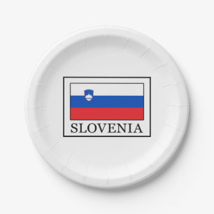 Slovenia Paper Plate