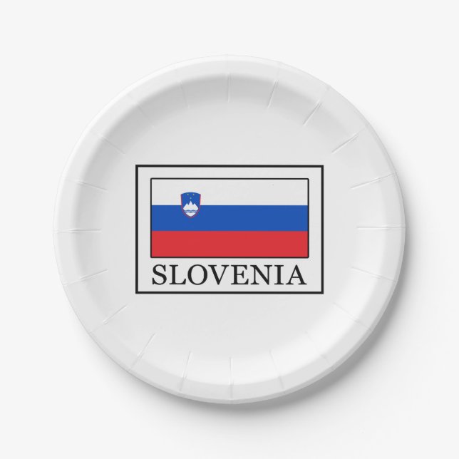 Slovenia Paper Plate (Front)