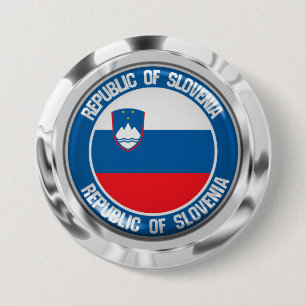 Slovenia Round Emblem 7.5 Cm Round Badge