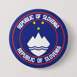 Slovenia Round Emblem 7.5 Cm Round Badge