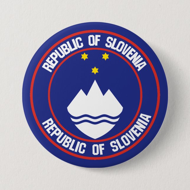 Slovenia Round Emblem 7.5 Cm Round Badge (Front)