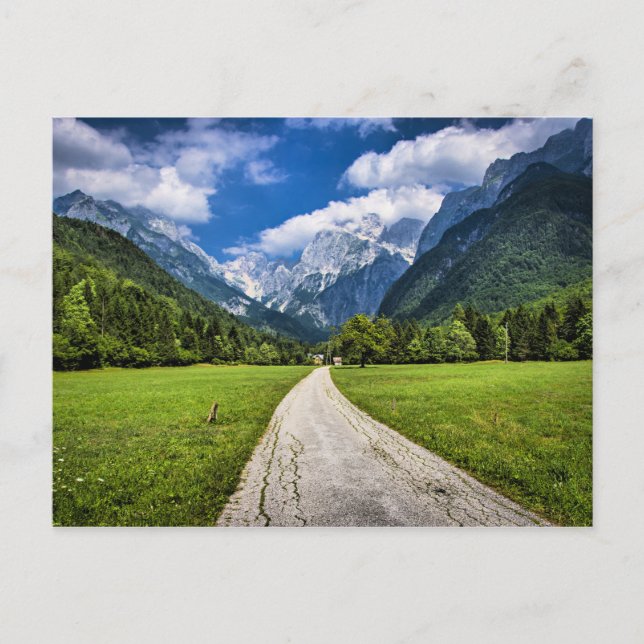 Slovenia, scenic photograph with Alps Postcard (Front)