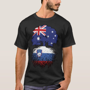 Slovenia Slovenian Australian Australia Tree Roots T-Shirt