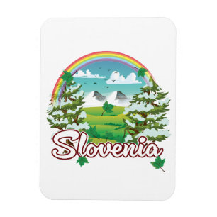 Slovenia Travel logo Magnet