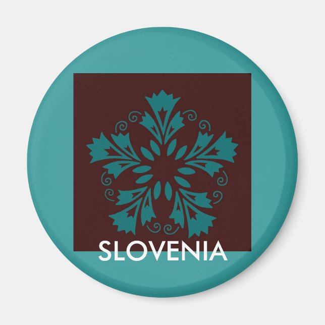 Slovenian Carnations Magnet (Front)