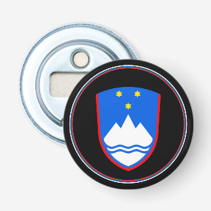 Slovenian Flag Bottle Opener, Slovenia Emblem Opener