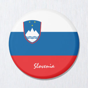 Slovenian flag & Slovenia travel, holiday/sports Magnet