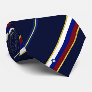 Slovenian stripes flag tie