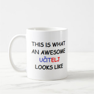 slovenian teacher ucitelj, awesome coffee mug