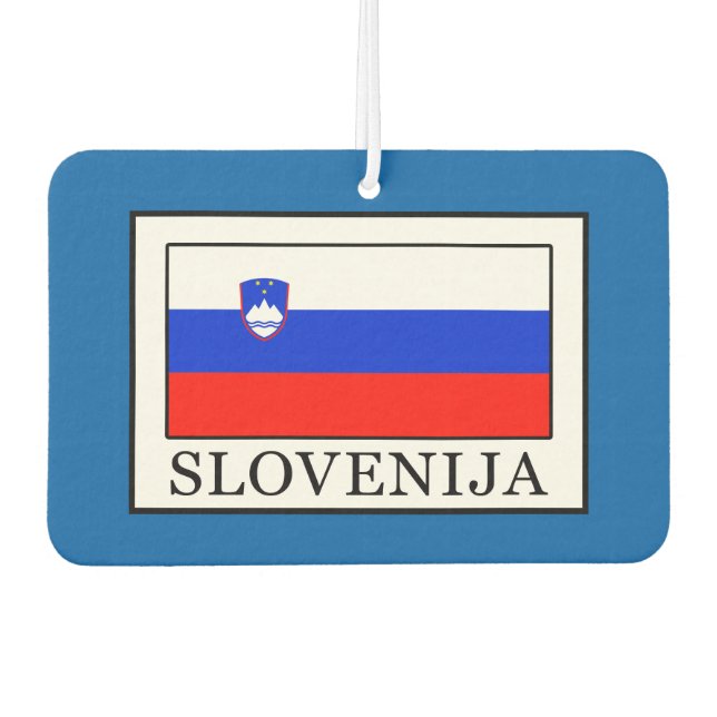 Slovenija Car Air Freshener (Front)