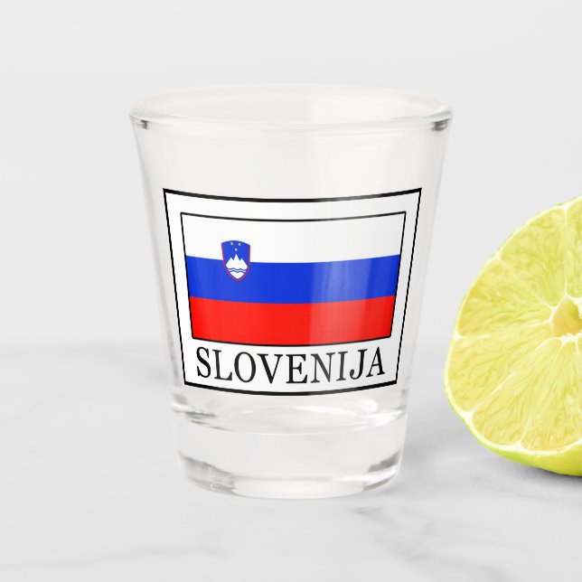Slovenija Shot Glass (Front)