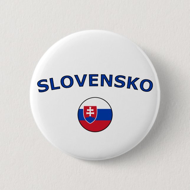 Slovensko 6 Cm Round Badge (Front)