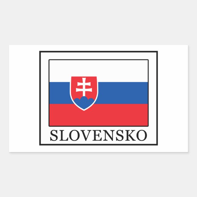 Slovensko Rectangular Sticker (Front)