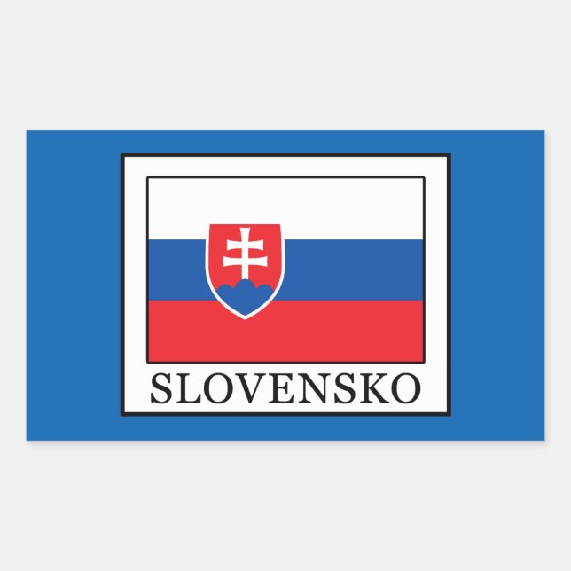Slovensko Rectangular Sticker (Front)