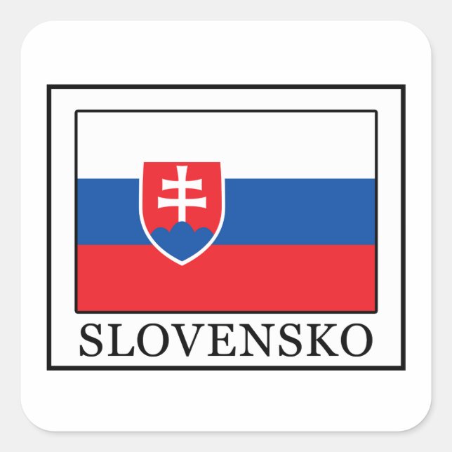 Slovensko Square Sticker (Front)