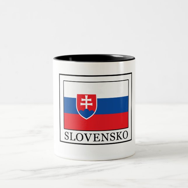 Slovensko Two-Tone Coffee Mug (Center)