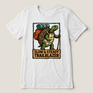 Slow and Steady Tortoise Backpacker Tri-Blend Shirt
