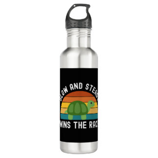 Slow And Steady Turtles Saying 710 Ml Water Bottle