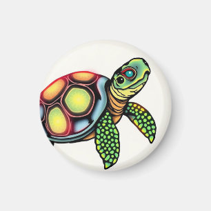 Slow But Legendary Turtle Magnet