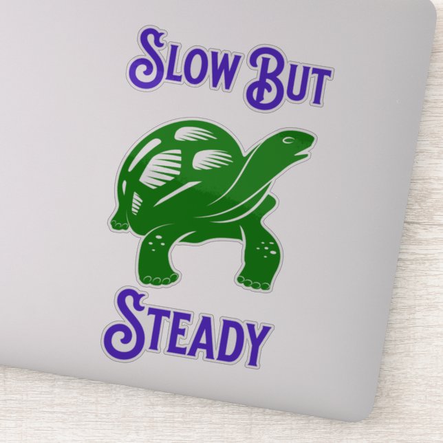 Slow but Steady Funny Turtle (Detail)