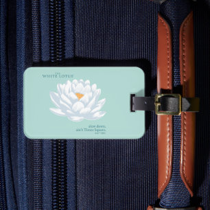 Slow Down, Ain’t Times Square - The White Lotus Luggage Tag