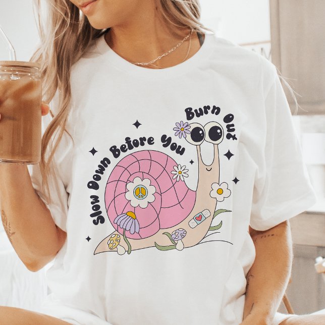 Slow Down Before You Burn Out Tri-Blend Shirt (Creator Uploaded)