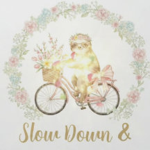 Slow Down & Smell the Flowers Sloth Notebook
