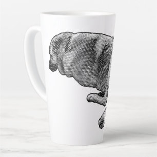 Slow Heat, Closed Eyes Latte Mug