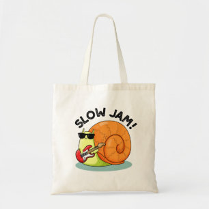 Slow Jam Funny Music Snail Pun  Tote Bag