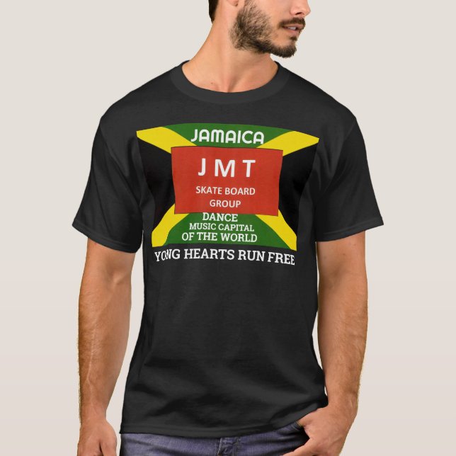 SLOW JAM. RUN FREE Basic Dark T-Shirt (Front)