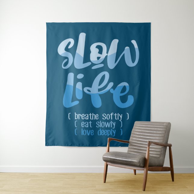 Slow Life 2 Tapestry (In Situ)