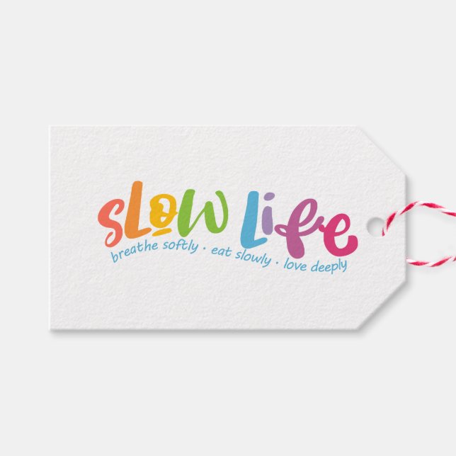Slow Life Gift Tags (Front (Horizontal))