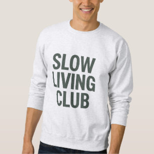 Slow Living Club – Minimalist Hoodie Design