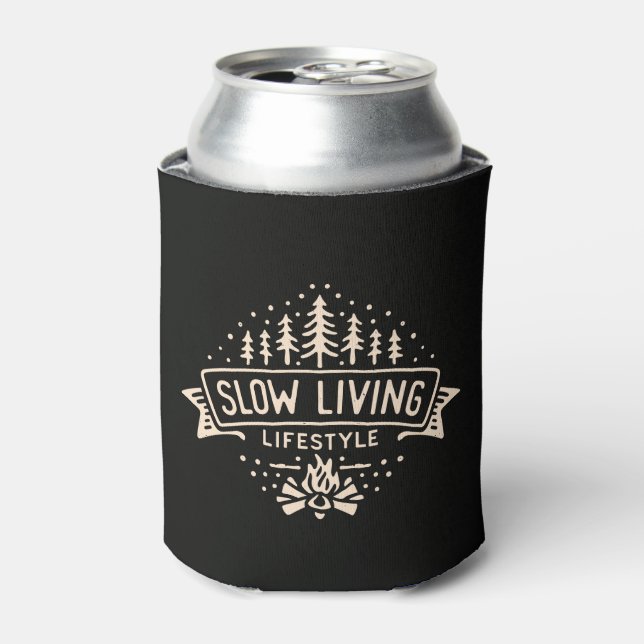 Slow Living Lifestyle Can Cooler (Can Front)
