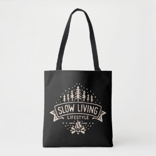 Slow Living Lifestyle Tote Bag