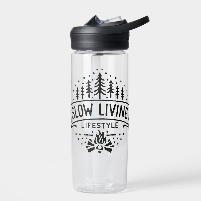Slow Living Lifestyle Water Bottle (Left)