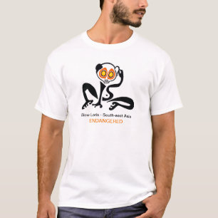  Slow LORIS - Primate - Endangered animal - Mens T-Shirt