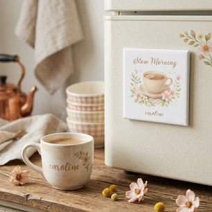 Slow Morning Coffee Magnet