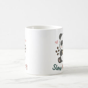 Slow Morning Panda Mug Cute Cosy Coffee Cup