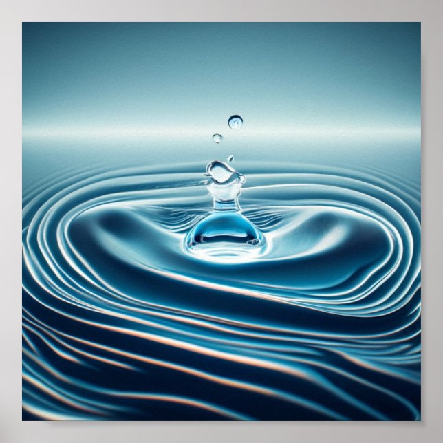Slow Motion Water Drop Poster (Front)