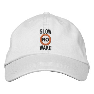 Slow No Wake Nautical Embroidered Embroidered Hat