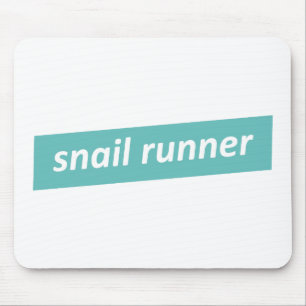 Slow Runner. Snail Runner Mouse Pad