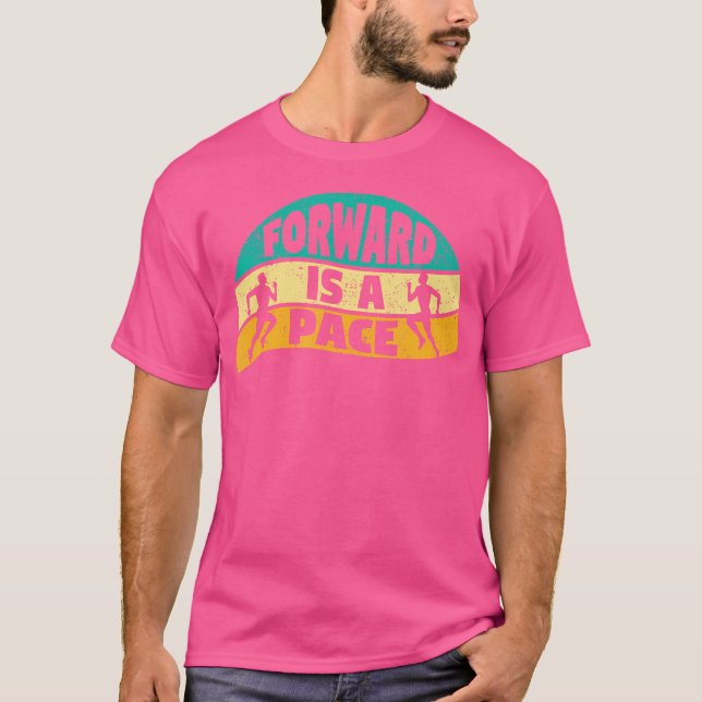Slow Running Funny Jogging Marathon Runner Forward T-Shirt (Front)