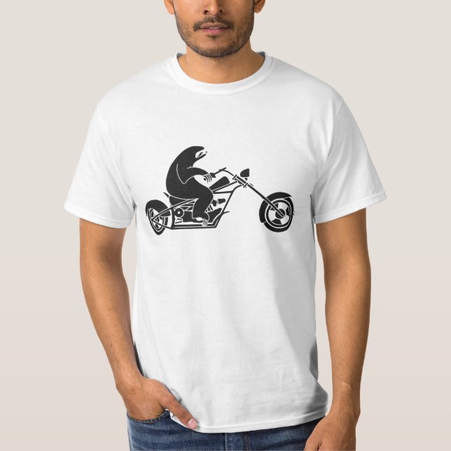 Slow Sloth On A Fast Bike T-Shirt (Front)