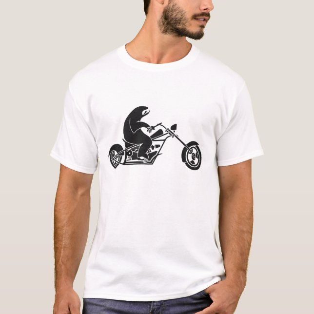 Slow Sloth On A Fast Bike T-Shirt (Front)