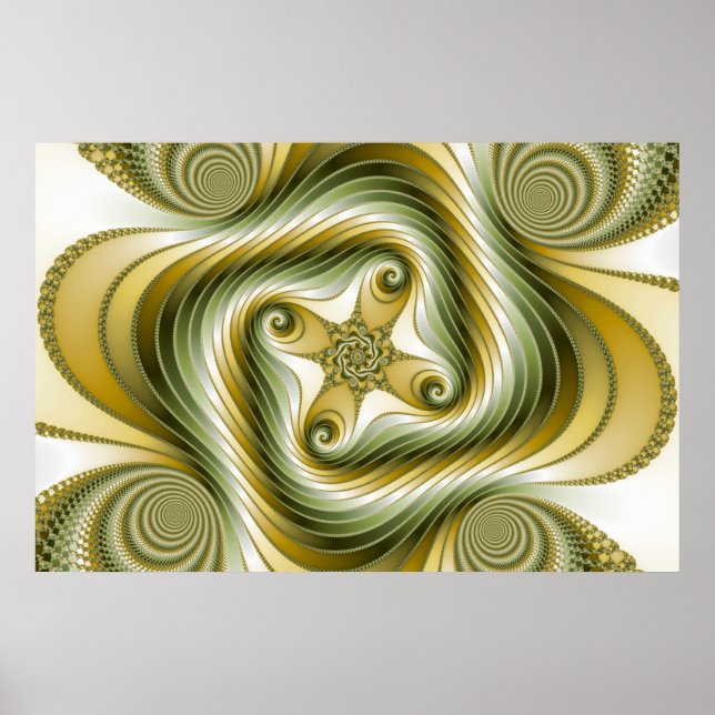 Slow Spin - Fractal Art Poster (Front)