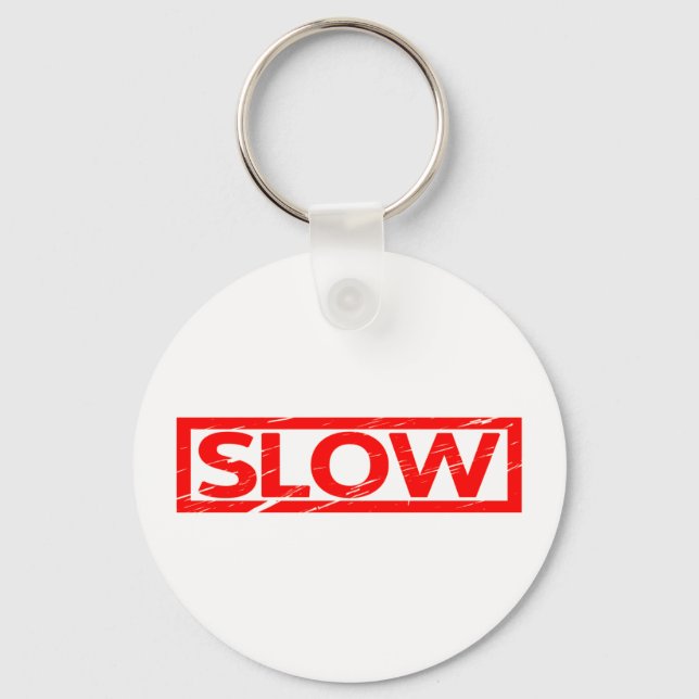 Slow Stamp Key Ring (Front)